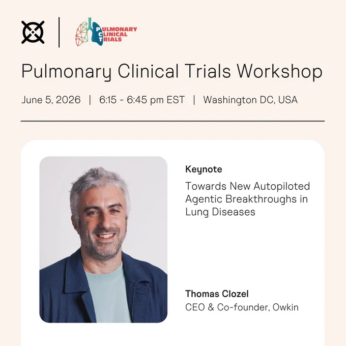 Thomas Clozel keynote at the Pulmonary Clinical Trials Workshop