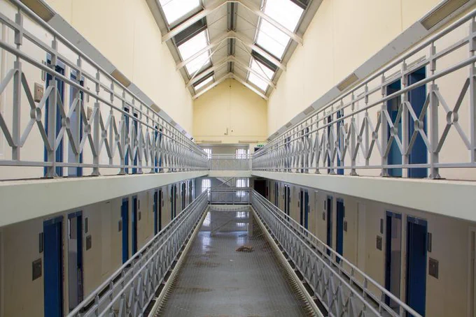 Interior of a prison block