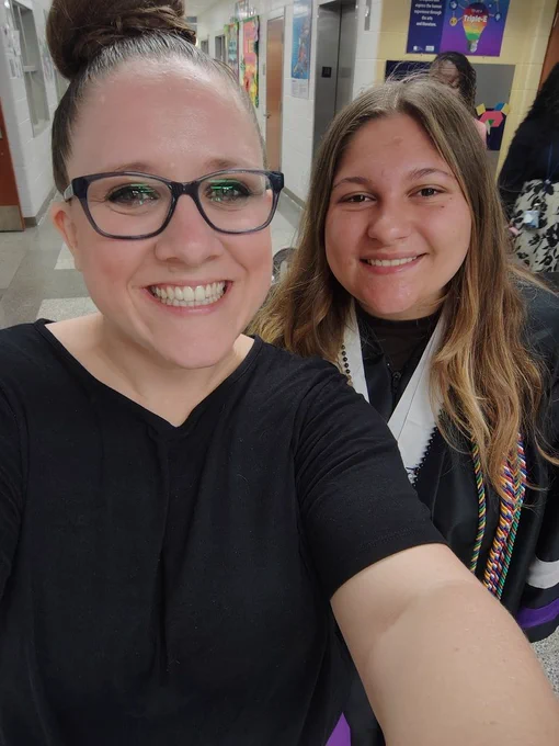 music teacher and former student