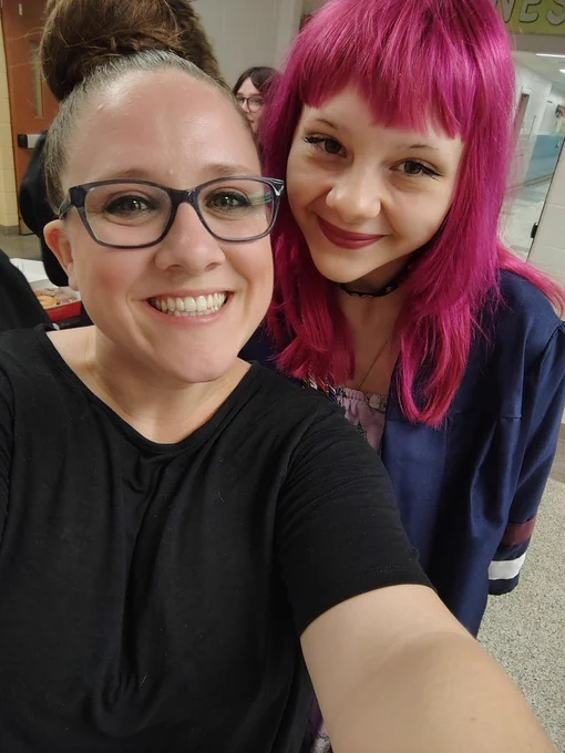 music teacher and former student