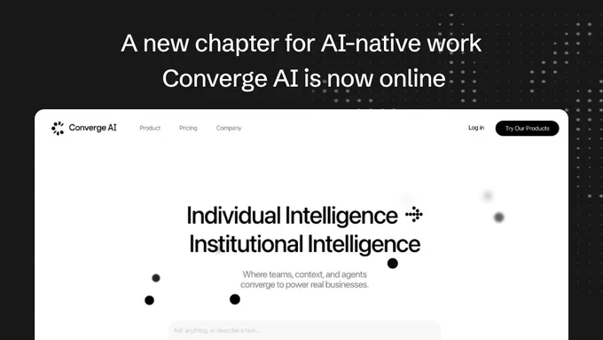 Converge AI's new official website