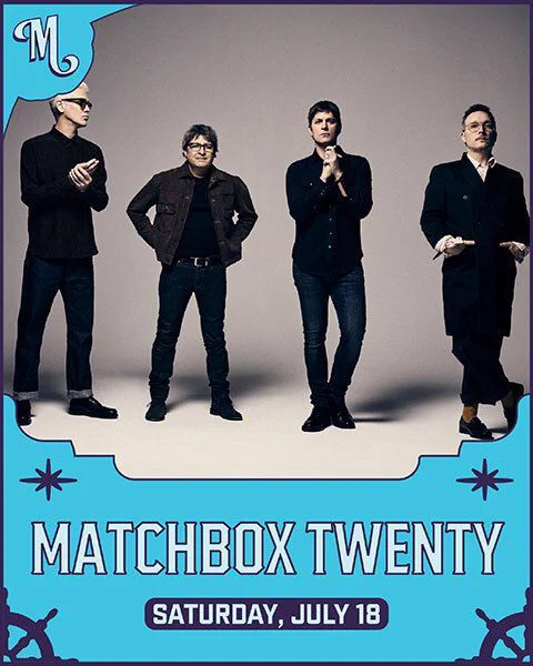 Saturday night is officially going to be legendary. Alternative rock icons Matchbox Twenty are headlining the riverbank stage at Minnesota Yachtclub Festival 2026. Prepare for the ultimate summer evening singalong