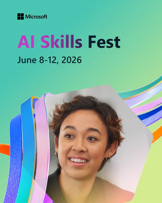 O texto diz: "AI Skills Fest
June 8-12, 2026"