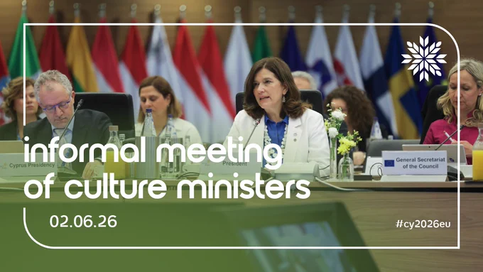 Deputy Minister @LinaKassianidou chairs today's discussions on:
🔹Protecting cultural rights and heritage 
🔹Combating the illicit trafficking of cultural goods

#CY2026EU 🇨🇾🇪🇺