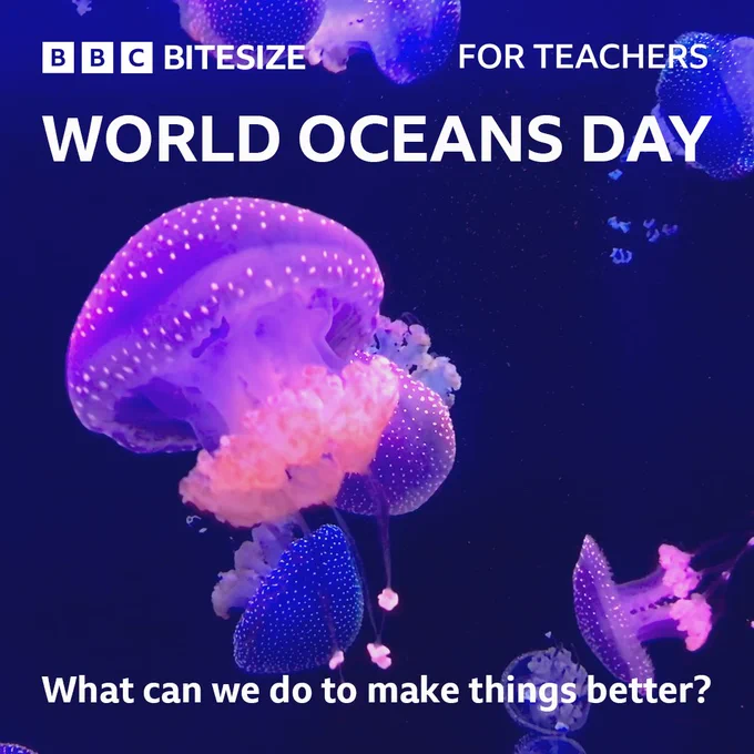 A magical translucent white-spotted jellyfish - pink and purple with small spots, against the backdrop of a deep navy ocean.