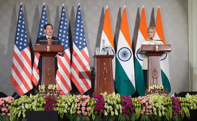 US Secretary of State Marco Rubio and India’s External Affairs Minister Dr. S. Jaishankar at Joint Press Conference in New Delhi on May 24, 2026. Source: US State Department