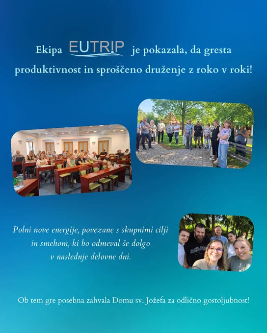 Konec maja je podjetje EUTRIP izkoristilo za spomladanski teambuilding, kjer so prevladovali energija, vizija in timski duh.