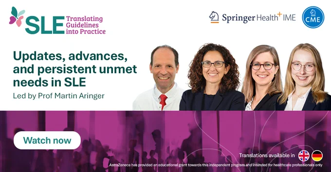 Get ready for EULAR 2026 and explore novel strategies in the management of systemic lupus erythematosus (SLE) with our expert-led video series, now complete with a quick-reference infographic summary to support your clinical decision-making.