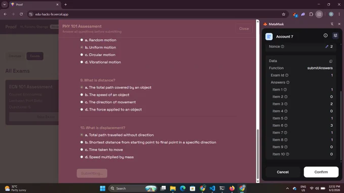 More User Friendly Question answering and Submission Flow