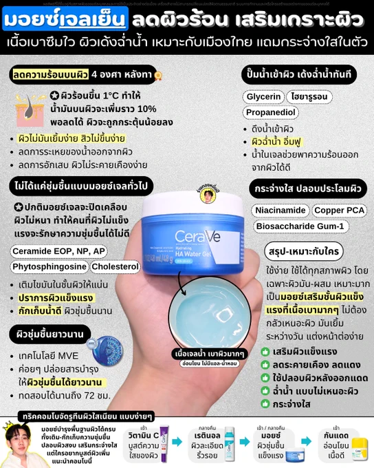 [SR] เซราวี ไฮเดรตติ้ง ไฮยาลูรอนิค แอซิด วอเตอร์ เจล