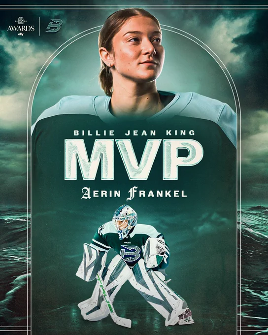Aerin Frankel named MVP of the Year. 