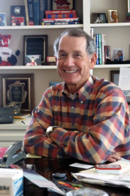 Jim Barrentine in his office