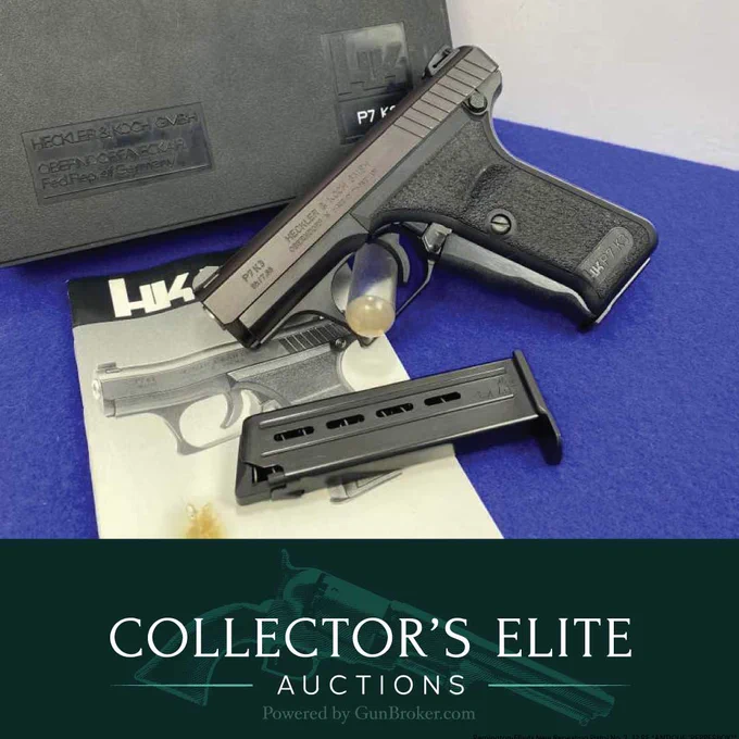 Find an HK P7K3 on Collectors Elite.
Explore More: https://bit.ly/4xhdyuW

This rare HK P7K3 features the iconic squeeze-cocker system, exceptional engineering, and the kind of high-condition preservation collectors love to see. Decades after its introduction, the P7 series remains one of the most distinctive pistols ever produced.


#CollectorsElite #HK #guncollector #gunsdaily