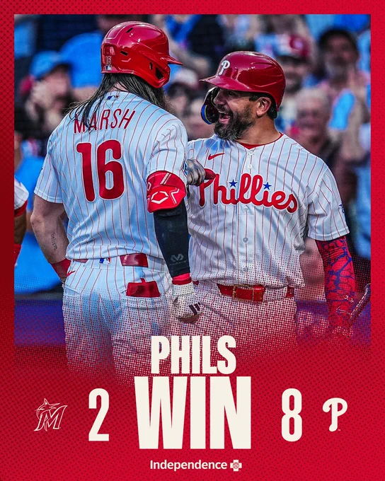 Final: Marlins 2, Phillies 8