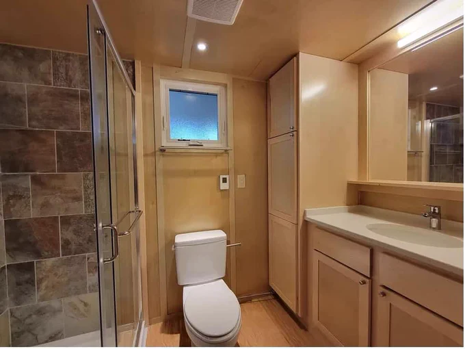 Tiled bathroom