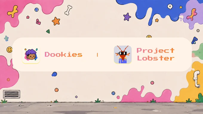 The collaboration poster between Dookies and Project Lobster