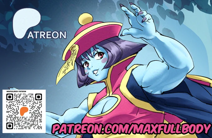 Preview of a muscular Hsien Ko from Darkstalkers.
