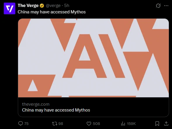 China may have accessed Mythos