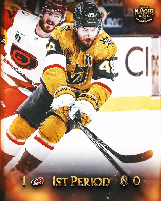 End of 1: CAR 1, VGK 0