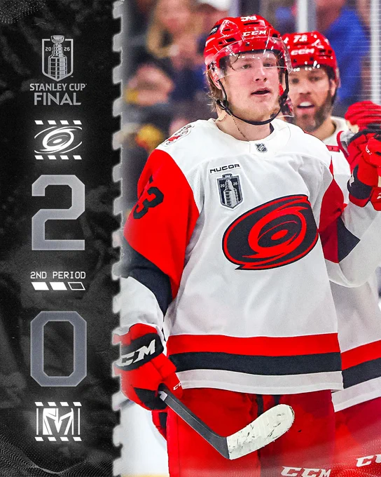 The Canes lead the Knights 2-0 after the second