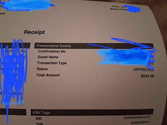 Receipt with the increase peak season cost for Iris to remain sheltered at her current location