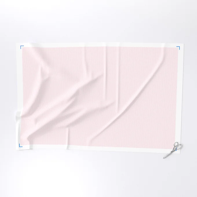 Soft Blush Pink Pinstripe in an English Country Garden Fabric surface pattern design image