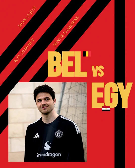 Senne Lammens could be involved for Belgium v Egypt on Monday 15 June, 20:00 BST kick-off.