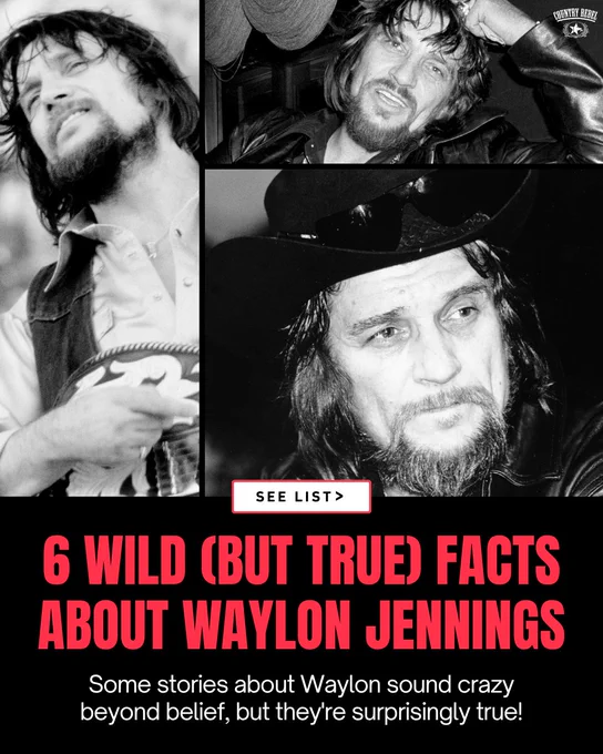 6 wild but true facts about country music singer and outlaw Waylon Jennings revealed in trivia list