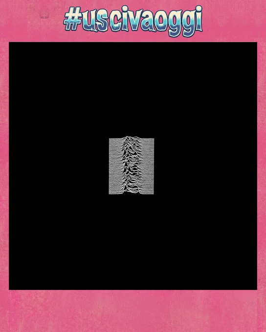 Copertina dell'album Unknown Pleasures dei Joy Division. C'è una serie di linee bianca frastagliate su sfondo nero.