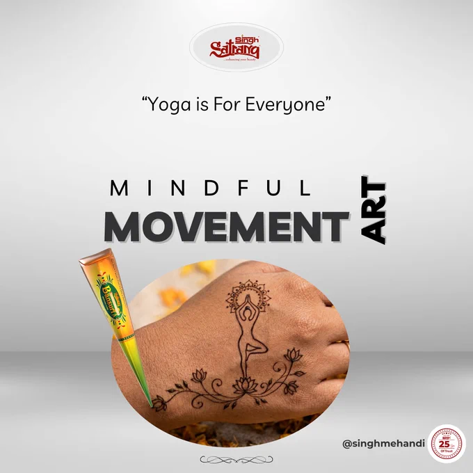 MINDFUL MOVEMENT ART
Yoga is more than a practice—it's a journey toward balance, clarity, and self-discovery. Just like every mehndi pattern is created with patience and purpose, every yoga pose brings us closer to inner harmony.

This graceful yoga-inspired mehndi design celebrates mindfulness, growth, and the beauty of staying connected to yourself. Breathe deeply, move gently, and let your inner peace blossom. 

#singhsatrangmehandi #bestmehandicone #singh #singhbansuri #satrang #singhdecorative #SinghMehndiCone #YogaInspiredMehndi #YogaMehndiDesign #MindfulLiving #InnerPeace #YogaLifestyle #MeditationArt #WellnessJourney #SpiritualMehndi #LotusMehndi #OmDesign #MindfulnessMatters #BalanceAndHarmony #SelfCareJourney #TraditionalMehndi #AestheticMehndi #StylishMehndiDesign #SimpleMehndiDesign #ModernMehndiDesign #HennaArt #HennaDesign #MehndiDesign #SinghMehandi #MehandiDesign