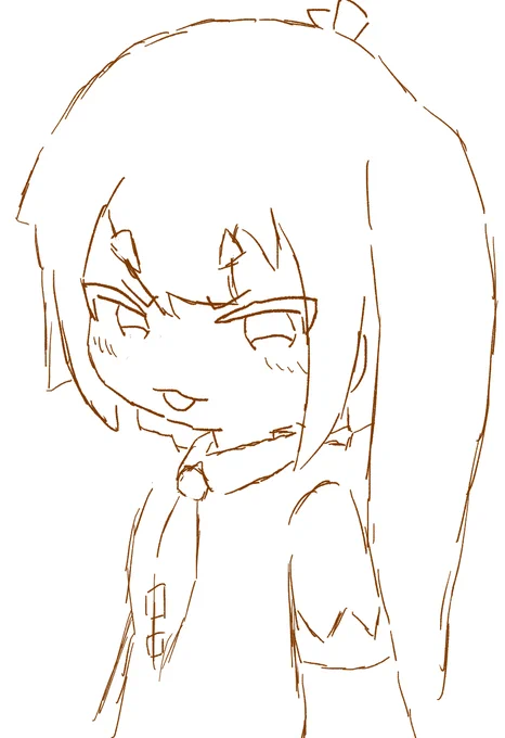 If it looks rushed it's because it is... I Wanted to give neru an expression i have never drawn before !! But i didn't have much time to put more effort into it...