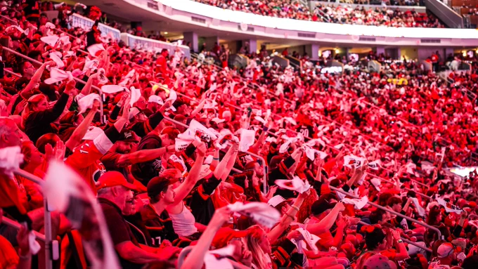 Photo of inside the Lenovo Center 