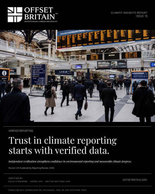 📊 Would you trust climate data that hasn’t been verified?
In today’s world, sustainability claims are everywhere, but trust starts with verified data, transparent reporting, and independent verification.
✅ Verified Climate Data
✅ ESG Transparency
✅ Carbon Accountability
✅ Independent Verification
✅ Measurable Sustainability Results
🌍 The future of sustainability belongs to businesses that can prove their impact.
💬 Do you think all environmental claims should be independently verified?
🌐 Learn more: offsetbritain.org

#ClimateReporting #ESG #Sustainability #NetZero #CarbonNeutral #ClimateAction #VerifiedData #CarbonAccounting #SustainableBusiness #EnvironmentalResponsibility #Transparency #NetZeroStrategy #ClimateSolutions #OffsetBritain
