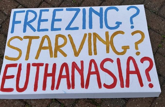 Freezing ? Starving? Euthanasia ?