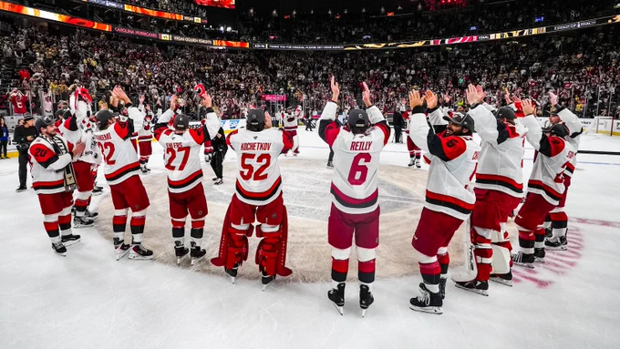 Photo of the Canes doing the Storm Surge