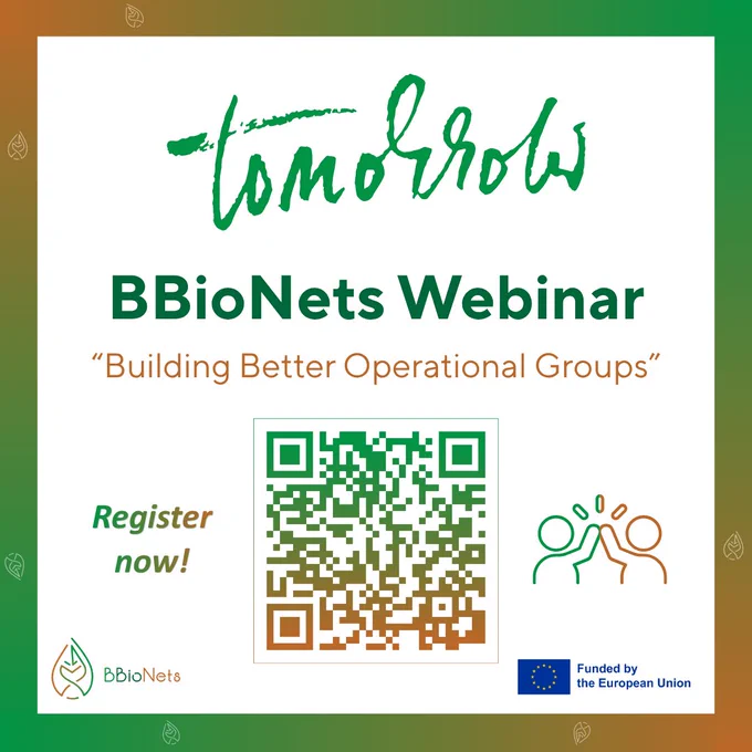 BBioNets banner for the project's upcoming webinar "Building Better Operational Groups".