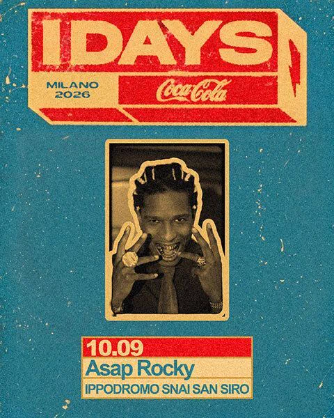Milano, get ready for the ultimate cultural shift. A$AP Rocky is officially bringing his first ever live performance in Italy exclusively to I-Days Milano Festival. This is a monumental moment you cannot afford to miss. Grab tickets before they vanish completely. 🇮🇹🔥