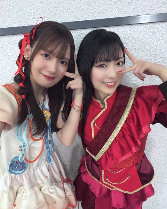 有村麻央役の七瀬つむぎちゃんとのお写真です🫶
髪の毛切ったの似合いすぎててほんとありがとうございます。顔良すぎです😌