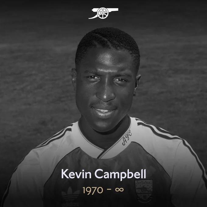 Image of Arsenal legend Kevin Campbell in remberence of his legacy two years on from his passing