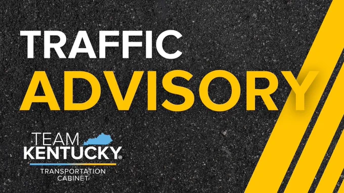 KYTC Traffic Advisory decorative graphic