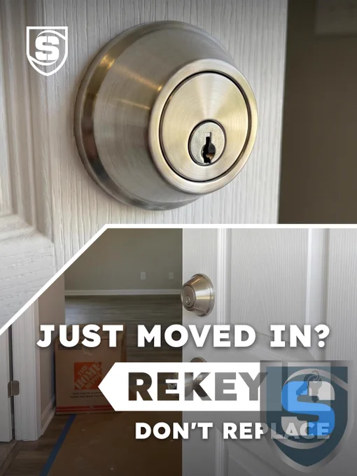 rekeying locks service, home security, rekey vs replace, residential locksmith, new home locks, moved in, new homeowner checklist
