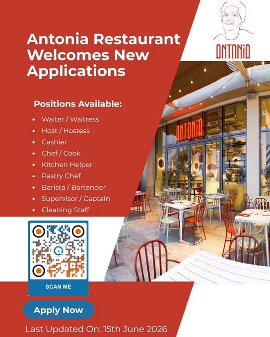 Professional Opportunities with Antonia Restaurant

Read More & Apply: https://www.inituban.com/2024/01/antonia-restaurant-careers-opportunity.html 

Workforce engagement, operational support, and professional development remain central at Antonia Restaurant.

#AntoniaRestaurant #HospitalityCareers #CulinaryExcellence #RestaurantJobs #CareerOpportunities #WorkplaceInitiatives #JoinOurTeam #HospitalityIndustry #CulinaryCareers #OperationalExcellence