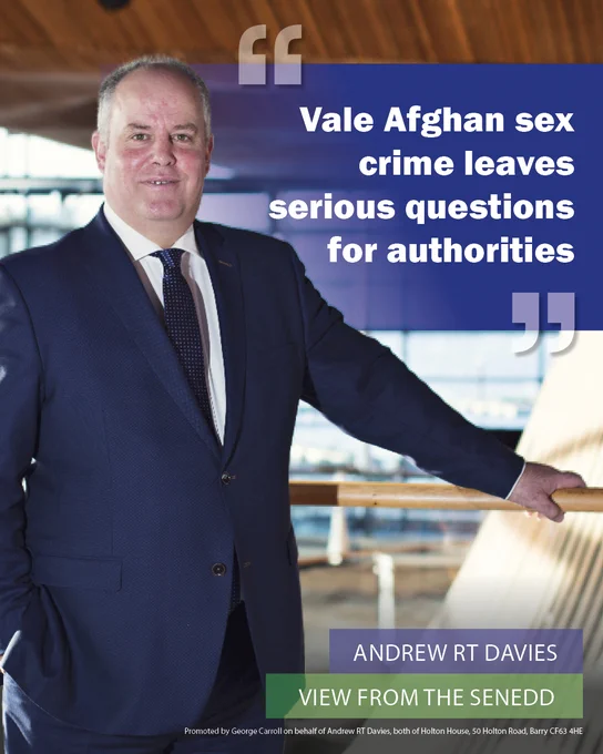 Andrew RT Davies has said authorities have serious questions to answer after they confirmed a sex crime was committed by an Afghan resettled in the Vale of Glamorgan 
