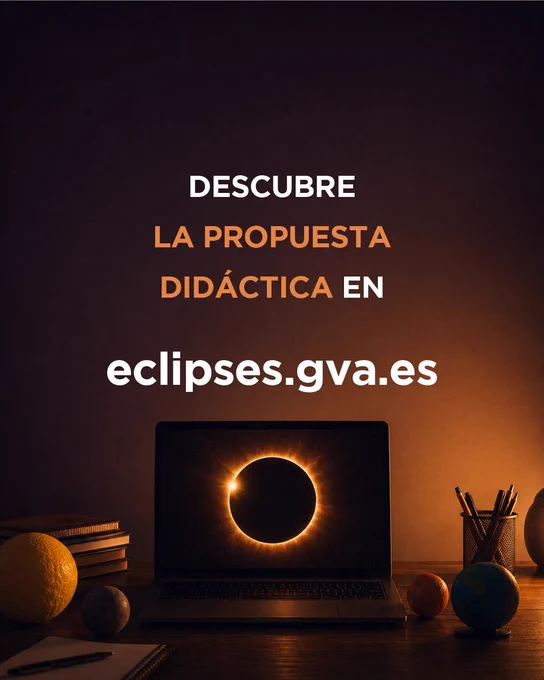 la Generalitat elabora una propuesta didáctica para trabajar con los alumnos el fenómeno del eclipse