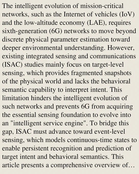 The intelligent evolution of mission-critical networks, such as the Internet of vehicles (IoV) and the low-altitude economy (LAE), requires sixth-generation (6G) networks to move beyond discrete physical parameter estimation toward deeper environmental understanding. However, existing integrated sensing and communications (ISAC) studies mainly focus on target-level sensing, which provides fragmented snapshots of the physical world and lacks the behavioral semantic capability to interpret intent. This limitation hinders the intelligent evolution of such networks and prevents 6G from acquiring the essential sensing foundation to evolve into an "intelligent service engine". To bridge this gap, ISAC must advance toward event-level sensing, which models continuous-time states to enable persistent recognition and prediction of target intent and behavioral semantics. This article presents a comprehensive overview of event-level sensing in 6G ISAC networks. We first introduce its fundamental c