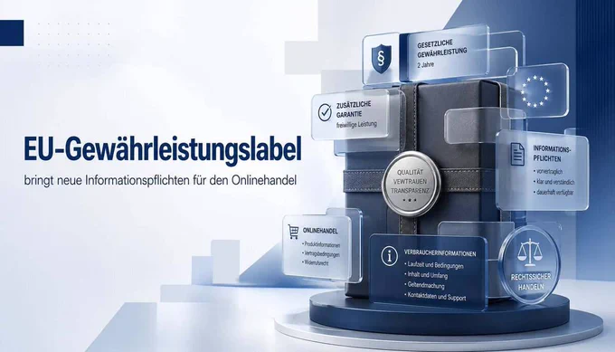 EU-Gewährleistungslabel bringt neue Informationspflichten für den Onlinehandel