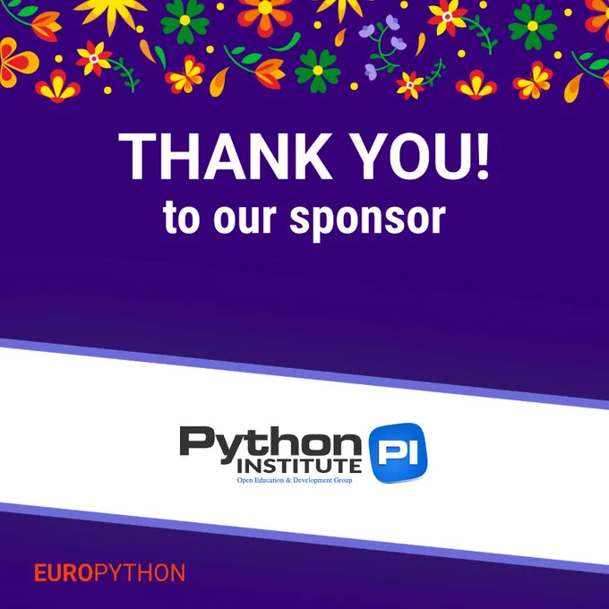 Sponsor announcement for EuroPython 2026 conference: OpenEDG | Python Institute