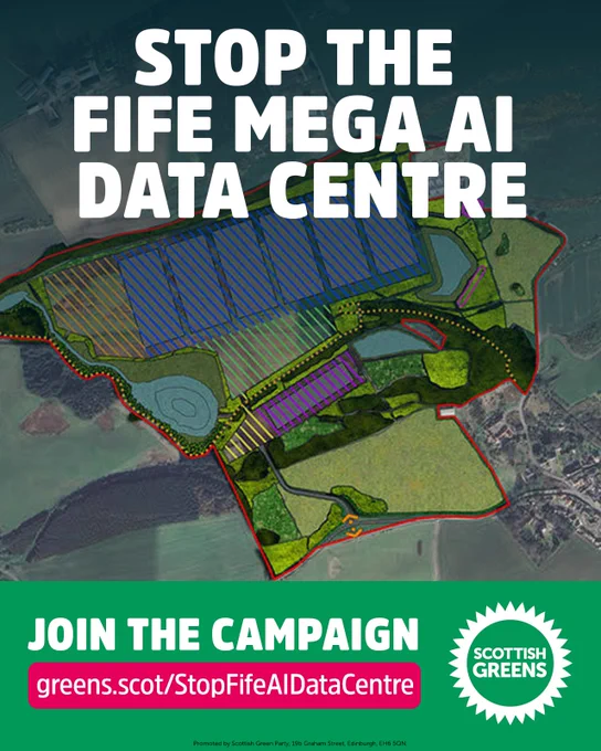 Stop the Fife Mega AI Data Centre. Join the campaign. Link in post.