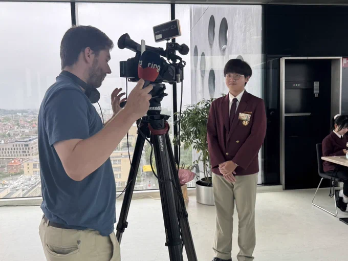 Students from Kaohsiung Chung Chang Industrial High School recently completed a two-week exchange at COOVI Secondary School in Anderlecht.