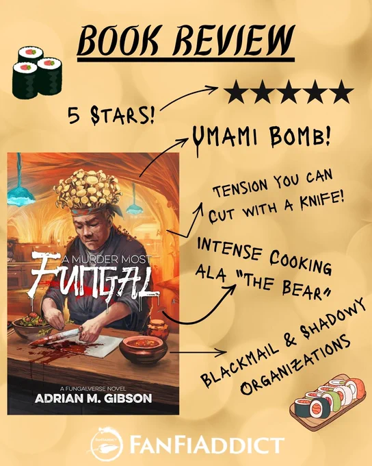Book review for A Murder Most Fungal by Adrian M. Gibson